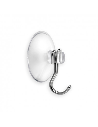 Support ventouse chrome 35mm (blister 4 unites) inofix