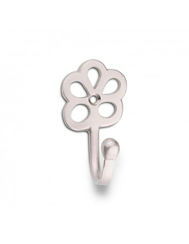 Porte-manteaux en laiton fleur niquelé (blister) inofix