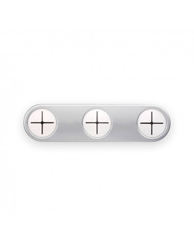 Patere torchons de cuisine adhesive chrome mat (blister) inofix