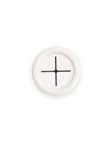 Patere torchons de cuisine ronde adhesive blanche (blister) inofix
