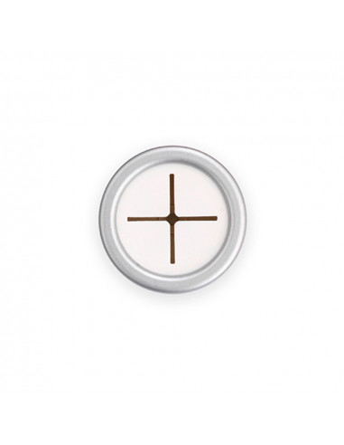 Patere torchons de cuisine ronde adhesive chrome mat (blister) inofix