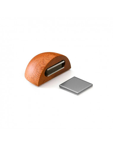 Butee de porte magnetique bois adhesive sapelli (blister) inofix