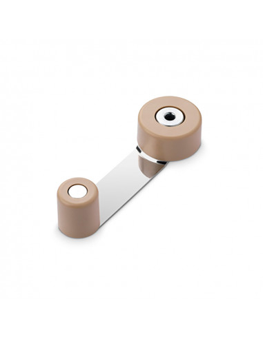 Butee de retention rotative metallique beige (blister) inofix