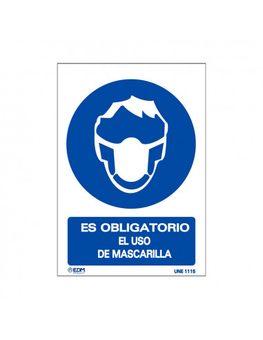 Vinyle port du masque obligatoire 210x300mm