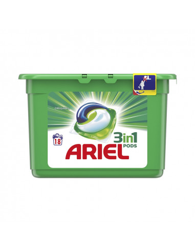 ariel pods 3 en 1 regular 18 doses