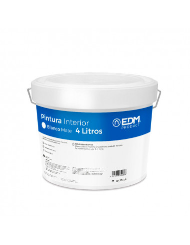 S.of. peinture plastique mat interieur blanc 4l edm.