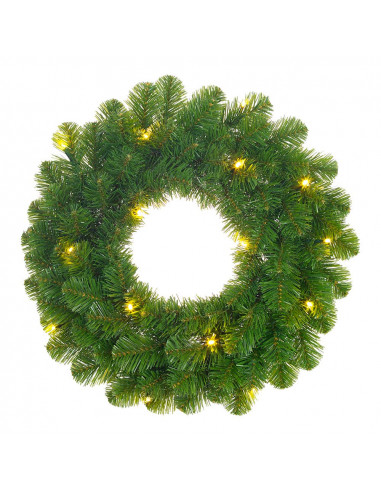 Couronne de noel avec led integres 45cm