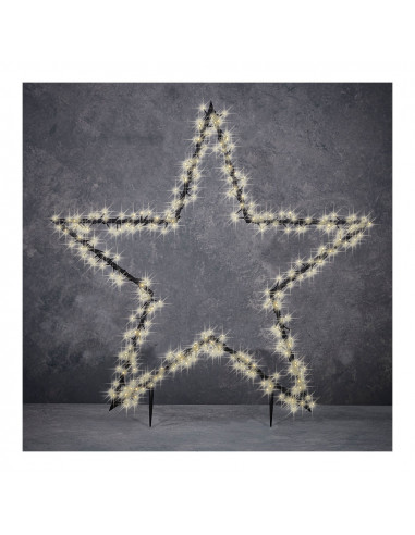 Etoile de noel avec piquet 225 leds pour jardin et illumination led. 102x1x90cm