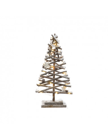 Arbre en rotin microled effet neige 25x12x50cm