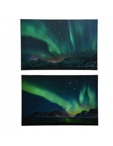 Cadre de lumieres nordique. 58x4x38cm