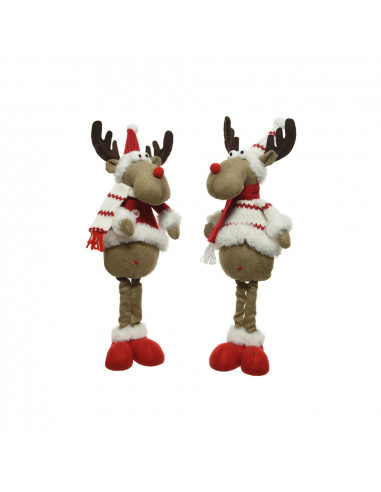 Renne avec echarpe 12x15x43cm