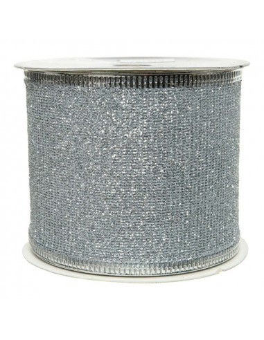 Ruban a paillettes argente 6,3x270cm