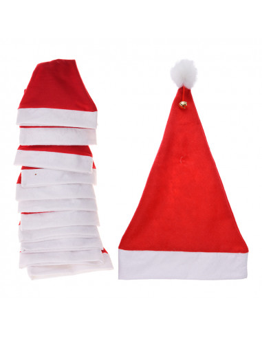 Bonnet de noel avec grelot 30x40cm