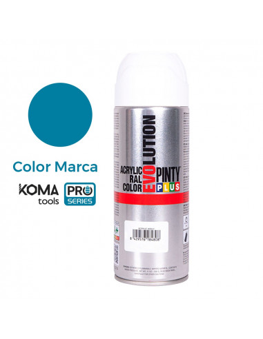 Spray ral 230 50 40 bleu couleur corporative koma tools pinty plus.