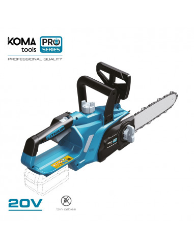 S.of. tronçonneuse 20v (sans batterie et chargeur) 63x23.2cm koma tools pro series battery