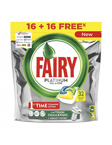 Fairy platinum citron lave-vaisselle 16+16