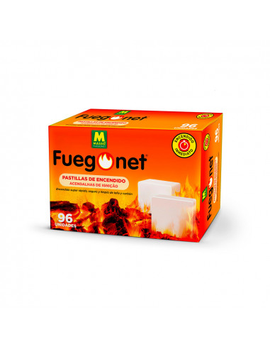 96 plaquettes d'allumage fuegonet 96 pcs 231442n massó