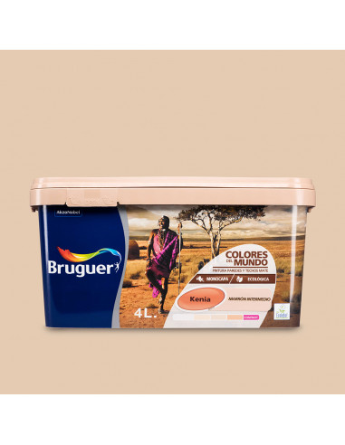 Peintures du monde kenya brun intermédiair 4l 5057204 bruguer