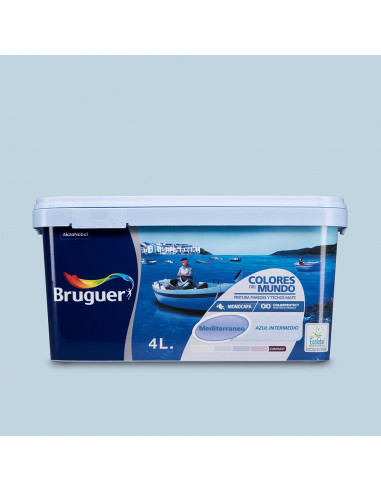 Peintures du monde méditerranéen bleu intermédiair 4l 5057207 bruguer