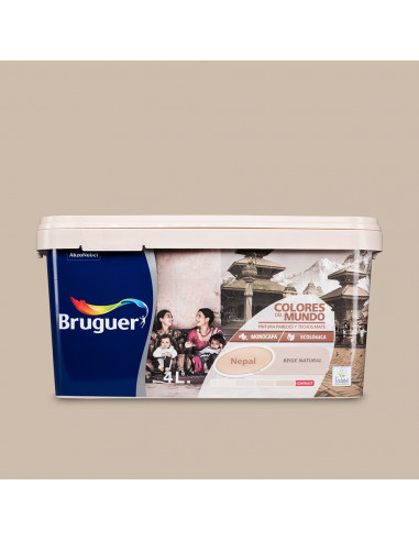 Peintures du monde nepal beige naturel 4l 5057214 bruguer