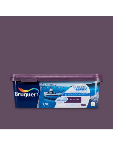 Peintures du monde méditerranéen pourpre capri contrast 2,5l 5160759 bruguer