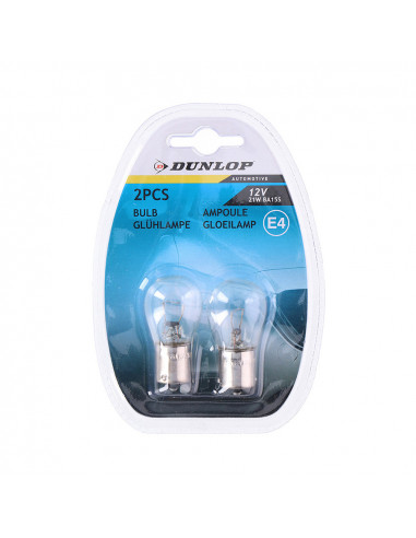 Pack 2 ampoule lumineuse 12v 21wat voiture de rechange dunlop