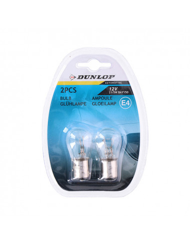 Pack 2 ampoule lumineuse 12v 21/5wat voiture de rechange dunlop