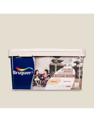 Peintures du monde nepal beige doux 4l 5057212 bruguer