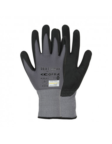 Gants en nitrile-polyurethane dextermax taille 7 s cofra.