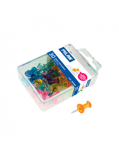 Boîte 30 aiguilles de marquage en couleurs milan