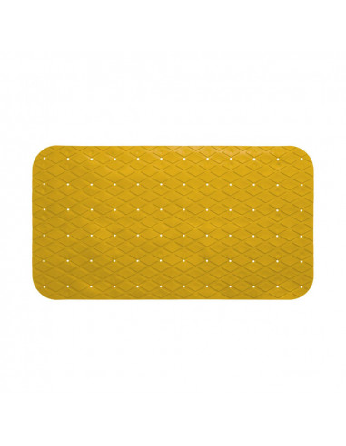 Tapis de douche jaune rectangulaire 69x39cm