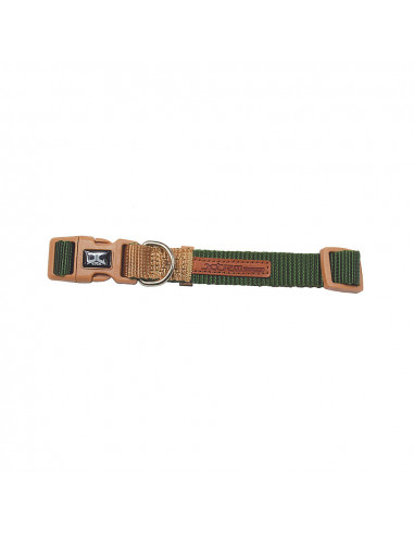 Collier vert-beige forest british x-trm double premium 48-66cm x 2.5cm nayeco