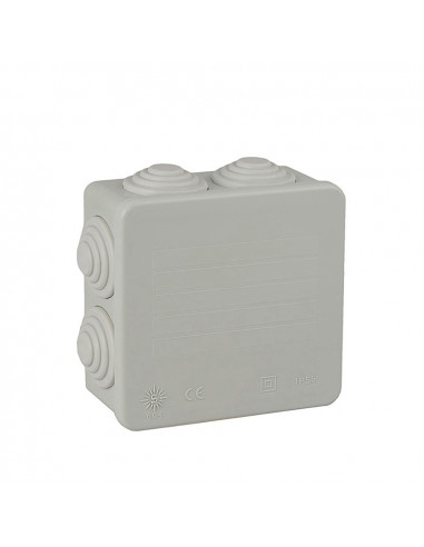 Boîte étanche carrée 80x80x35mm retractilé solera 604