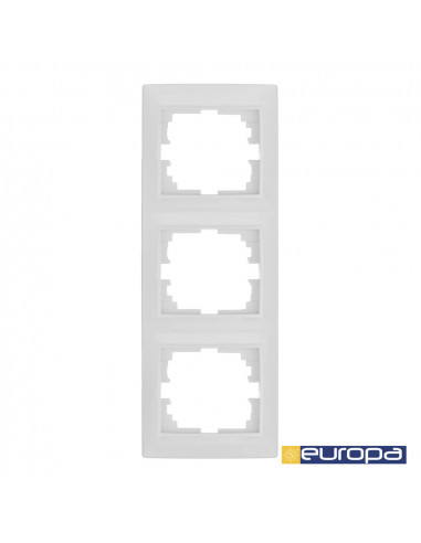 Cadre vertical pour 3 elements blanc 81x225x10mm s.europa solera erp63u