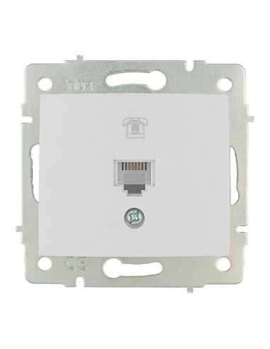 Prise telephone rj11 a encastrer s.europa solera erp84