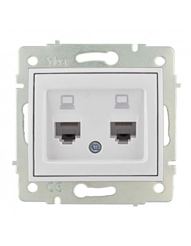 Double prise de donnees rj4 cat6 s.europa solera erp88/2
