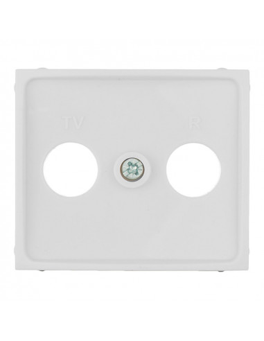 Cache pour prise antenne tv / r couleur blanche s.europa solera erp47tlv