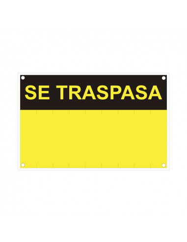 Se traspasa (pvc 0.4mm) 35x45cm