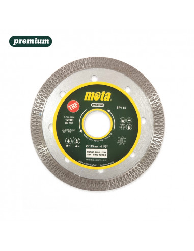 Disque diamanté turbo fin trf ø115mm 4-1,2" sp115 mota