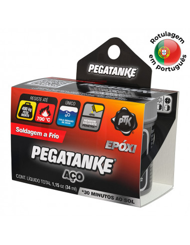 Pegatanke epoxique acier noir - 32ml. portugues