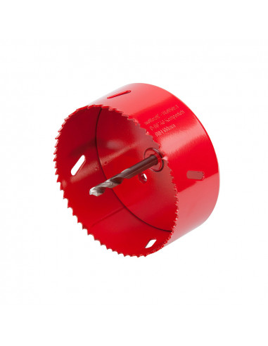 Scie couronne bim complete avec adaptateur et foret pilote ø100mm 5493000 wolfcraft