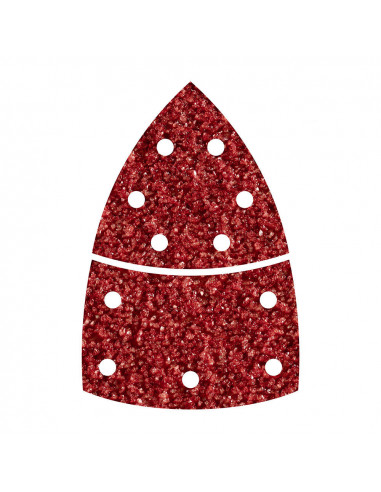 Pack 10 feuilles abrasives adhésives, grain 60 2 pièces pour bois/métal 1812000 wolfcraft