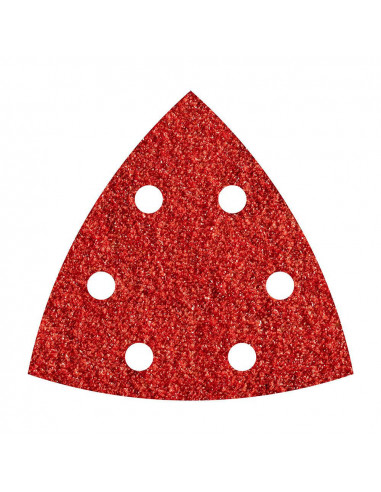 Pack 5 feuilles abrasives adhesives corindon, grain 120 delta 95mm 1853000 wolfcraft