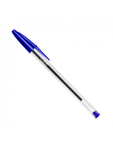 Pack 50 unités. stylo bic cristal couleur bleu