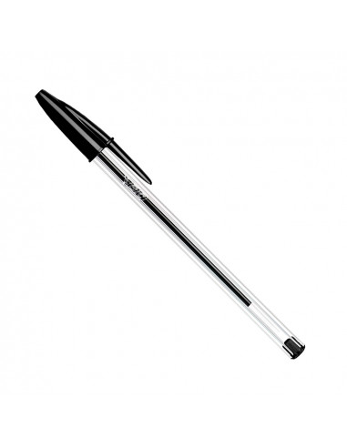 Pack 50 unités. stylo bic cristal couleur noir