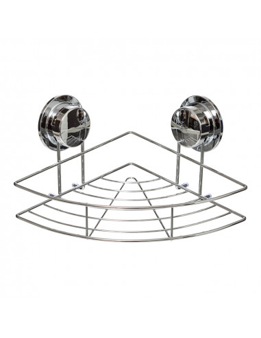 Support de douche en metal, d'angle avec ventouse