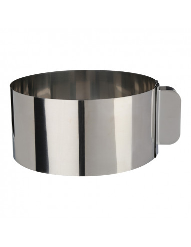 Moule pour emplater extensible inox diam 16cm a 30cm