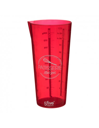 Verre mesureur 500ml plusieurs couleurs 16.3x8.4x7.8cm