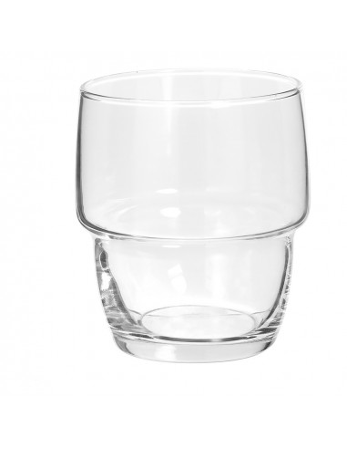 Set de 6 verres à eau empilables modele bottom cup 28cl
