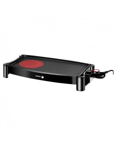 Plancha antiadhérente 2200w avec hot zone fagor 54x27x9cm